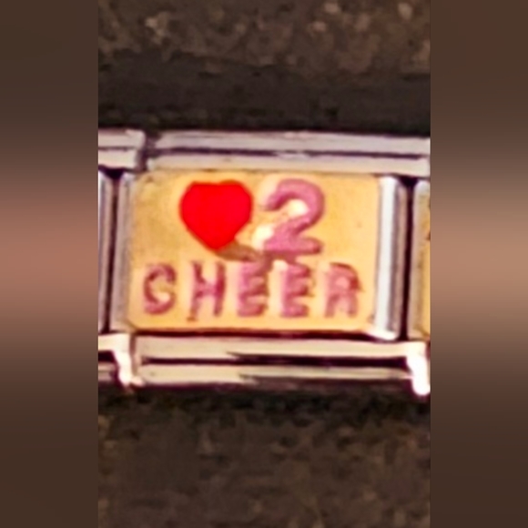 ❤️ 2 Cheer Italian Charm - Picture 1 of 1